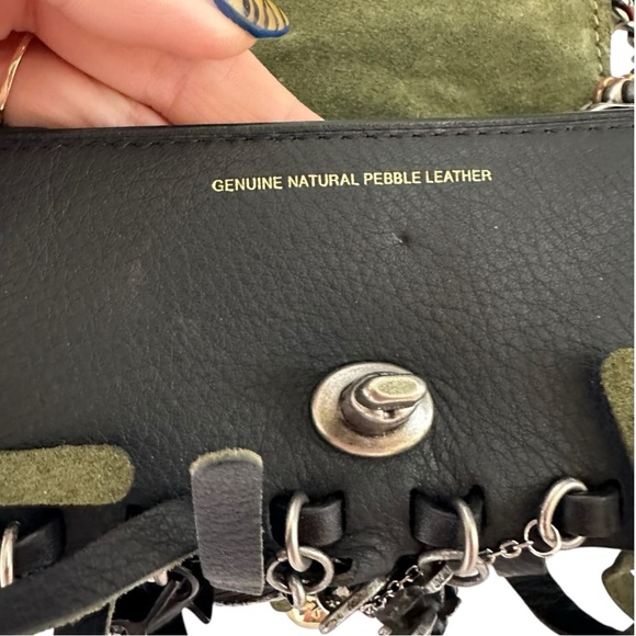 Coach Elvis Charm Bag Black & Silver - Picture 12 of 16